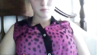 Blonde Omegle Girl Shows Her Tits