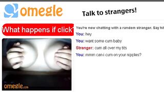 Hot Omegle Slut Shows Off Her Tits