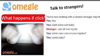 Hot Omegle Slut Shows Off Her Tits