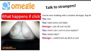 Hot Omegle Slut Shows Off Her Tits
