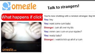 Hot Omegle Slut Shows Off Her Tits