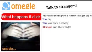 Hot Omegle Slut Shows Off Her Tits