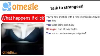 Hot Omegle Slut Shows Off Her Tits