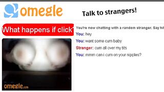 Hot Omegle Slut Shows Off Her Tits