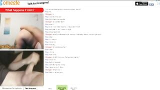 Omegle Chick Stashes A Huge Dildo In Her Ass
