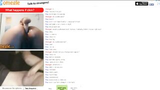 Omegle Chick Stashes A Huge Dildo In Her Ass