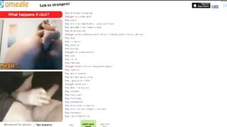 Omegle Chick Stashes A Huge Dildo In Her Ass