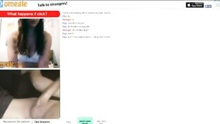 Omegle Chick Stashes A Huge Dildo In Her Ass
