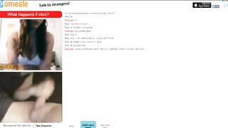 Omegle Chick Stashes A Huge Dildo In Her Ass