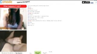 Omegle Chick Stashes A Huge Dildo In Her Ass