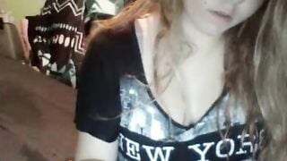 Blonde Teen Exposes Huge Boobs On Omegle
